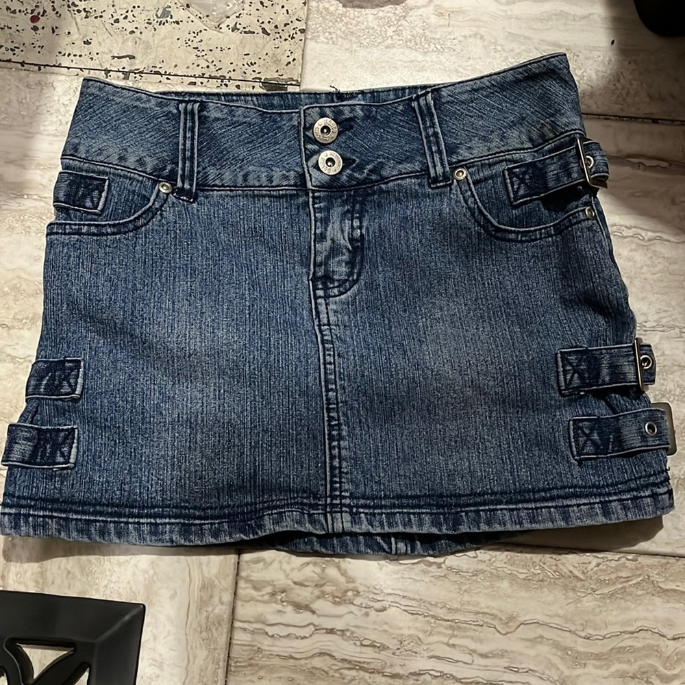 Blue Bongo Denim mini skirt